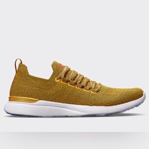 APL Techloom Breeze Metallic Knit Sneakers 24K Gold Shimmer Men’s 9/Women’s 10.5